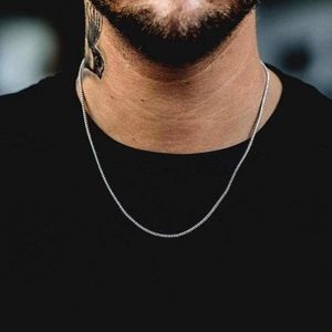 Brand New With Tags GLD 20 Inchs Micro Tennis Necklace In White Gold